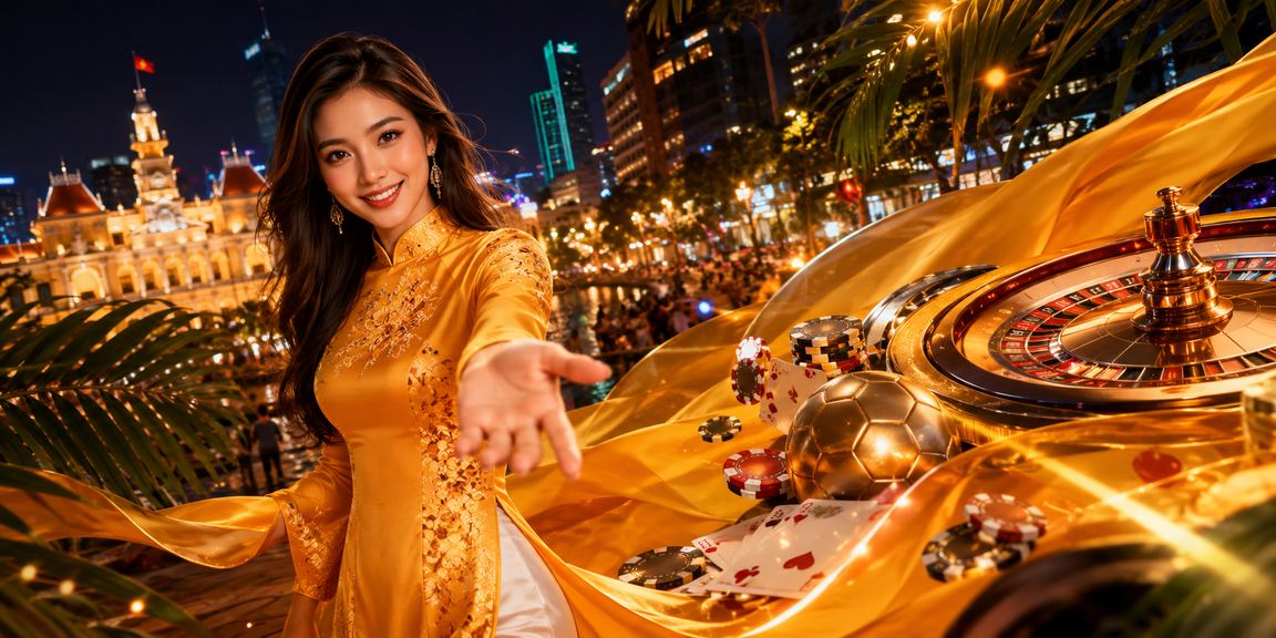 Phụ nữ Sài Gòn trong trang phục áo dài truyền thống tham gia cá cược trực tuyến tại nhà